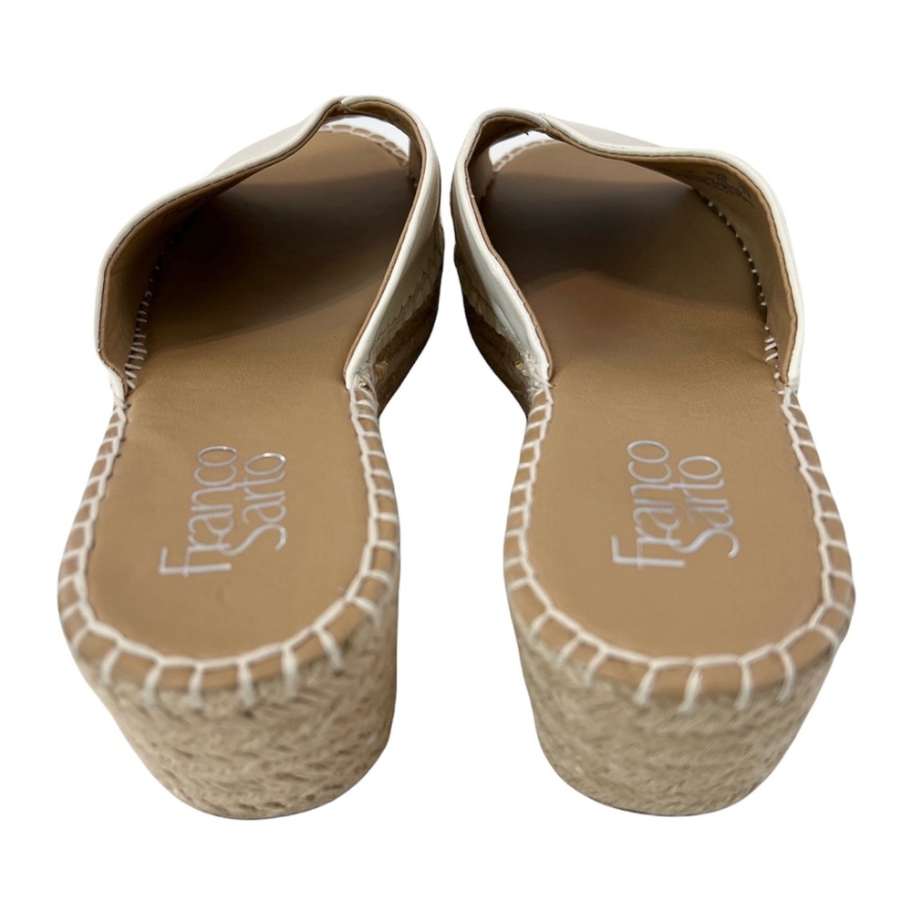 NWOT Franco Sarto Pinot Espadrilles Platform Wedge Sandals Milk Size 8M - Picture 9 of 15